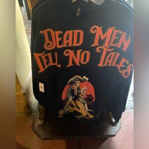 Disney Park Pirates of the Caribbean Dead Men Tell No Tales Spirit Jersey L BNWT